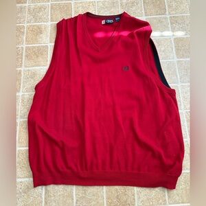 Chaps Men's Red Sweater Vest size xxl (Cart J-109)